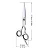 With Safety Round Tips Pet Grooming Shears Pet Hairdressing Curve Scissors  Grooming