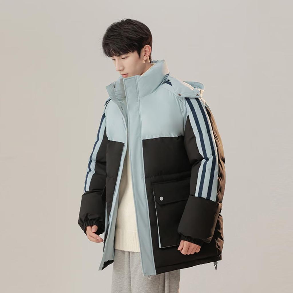 Kayiyasu Stylish Down Winter Casual Heavyweight Plus Warm Perfect for and Mountaineering Men's Jacket, Wear, Jacket, 45kg-100kg Weight, Sizes, Hooded,