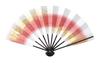 Dance Fan Ai 1361 Blurred Gold 9 Cm 5 Black Painted Fan In For Dancing Sand, Minutes, Bone, Box, (Red)