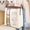 Large Quilt Storage Bag Moisture Dust Proof Closet Organizer Non-woven Blanket Pillow Storage Mobile Clothe Visible Bag Handbag
