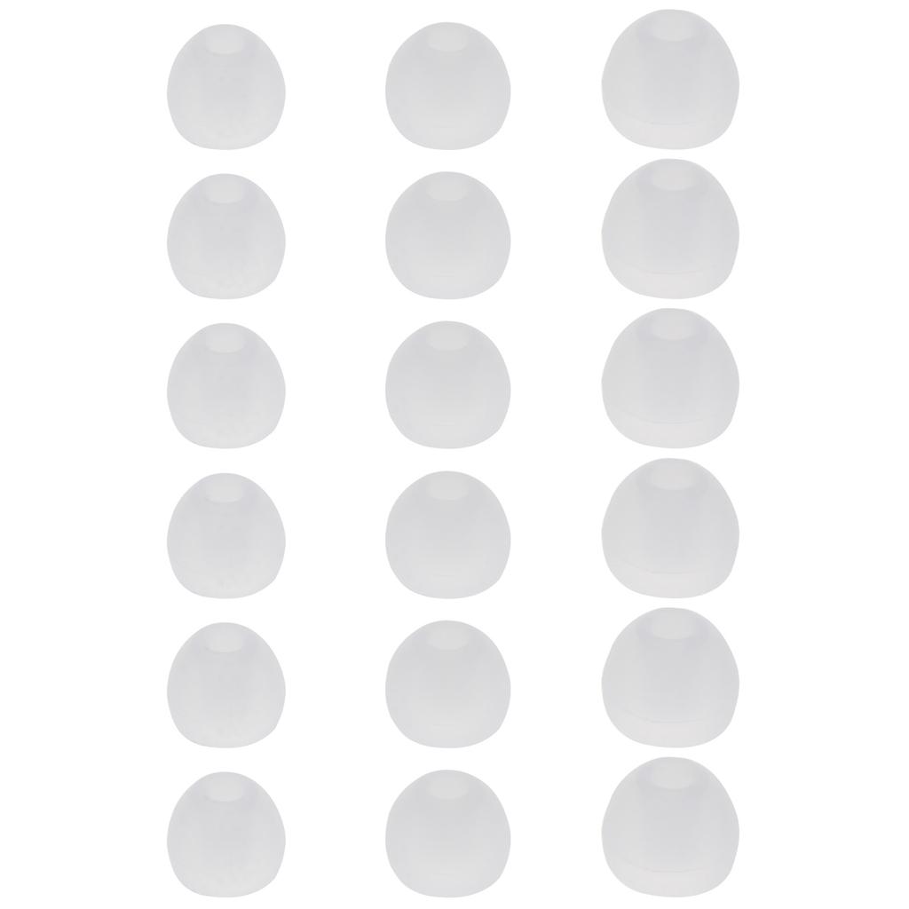 18Pcs Silicone Replacement Earbud Ear Buds Tips for 3.8mm-4.2mm Nozzle Earbuds Earphones Small Medium Large S/M/L