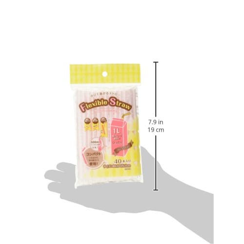 Тянущиеся трубочки Strix Design, 40 штук, 25 см в разложенном виде, диаметр 6 мм, в индивидуальной упаковке, коммерческое качество, гибкие, с прорезями, подходят для 1 л пакетов