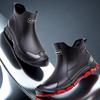 Men's Short Rain Boots Urban Water Boots Non-slip Wear-resistant Wading Boots Men's Trendy Lightweight Waterproof Rubber Shoes