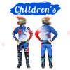 Motocross Gear Set for Kids 20 22 24 26 28 Racing Suit MX MOTO Jersey & Pant Kits Youth Children Boy Girl Motorcycle BMX Off-road Bicycle Combo