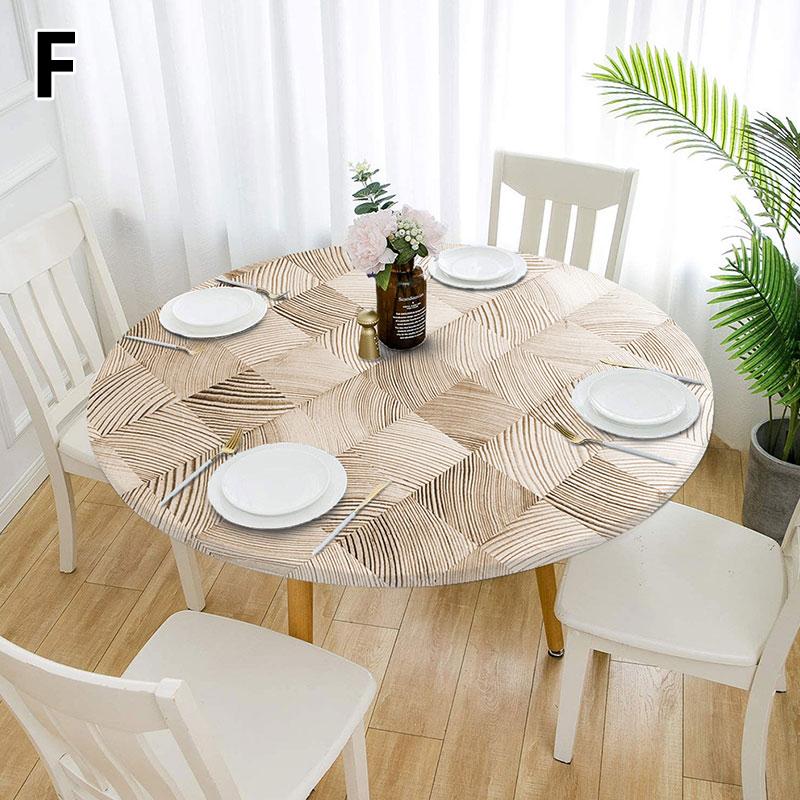 1 шт., водонепроницаемая эластичная защитная скатерть, круглая эластичная крышка для стола, маслостойкая
