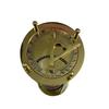 Vintage Revolving Sand Timer Sundial / Nautical Style Hourglass With Sundial / 7" Antique Solid Brass Ship Maritime Hourglass