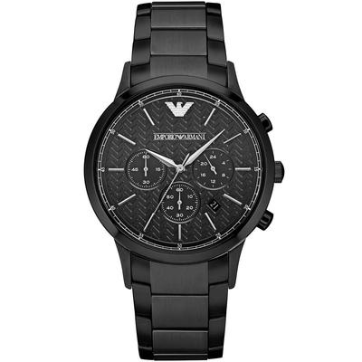AR2485 Мужские черные металлические часы