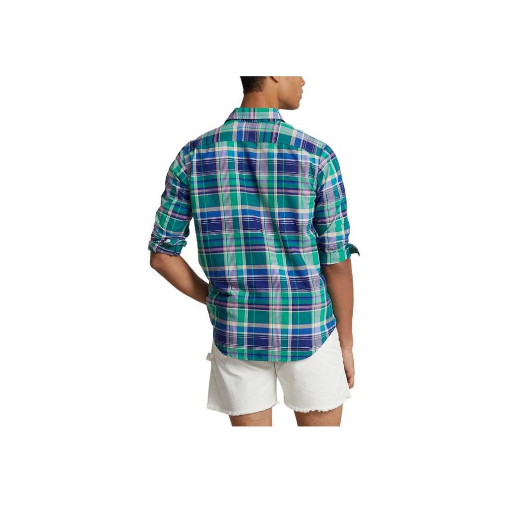 Polo Ralph Lauren SS24 Plaid Point Collar Single-Breasted Long Sleeve Shirt Men Shirts Multicolor MNPOWOV16823328-999