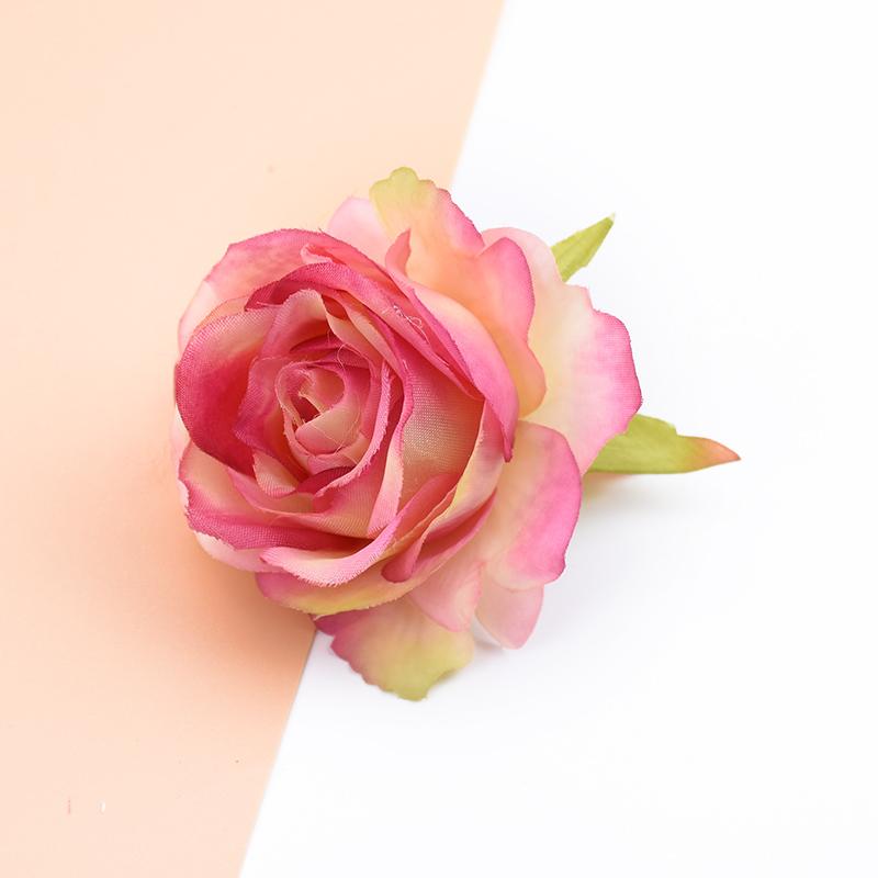 10/20pcs Artificial Flowers Silk Roses Wall Scrapbooking Wreaths Diy Gifts Candy Box Home Room Wedding Outdoor Decora Needlework