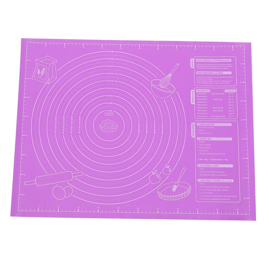 Силиконовый коврик для раскатывания теста, большой антипригарный силиконовый коврик, противень для выпечки, держатель для пиццы, печенья, брауни, кондитерские инструменты