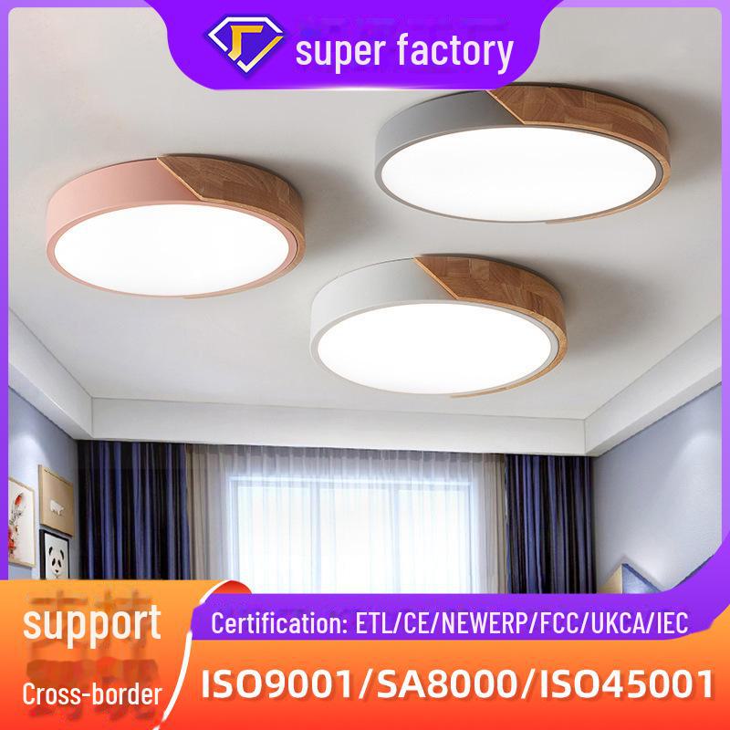 Customized Nordic Macaron LED Ceiling Lamp for Children's Bedroom