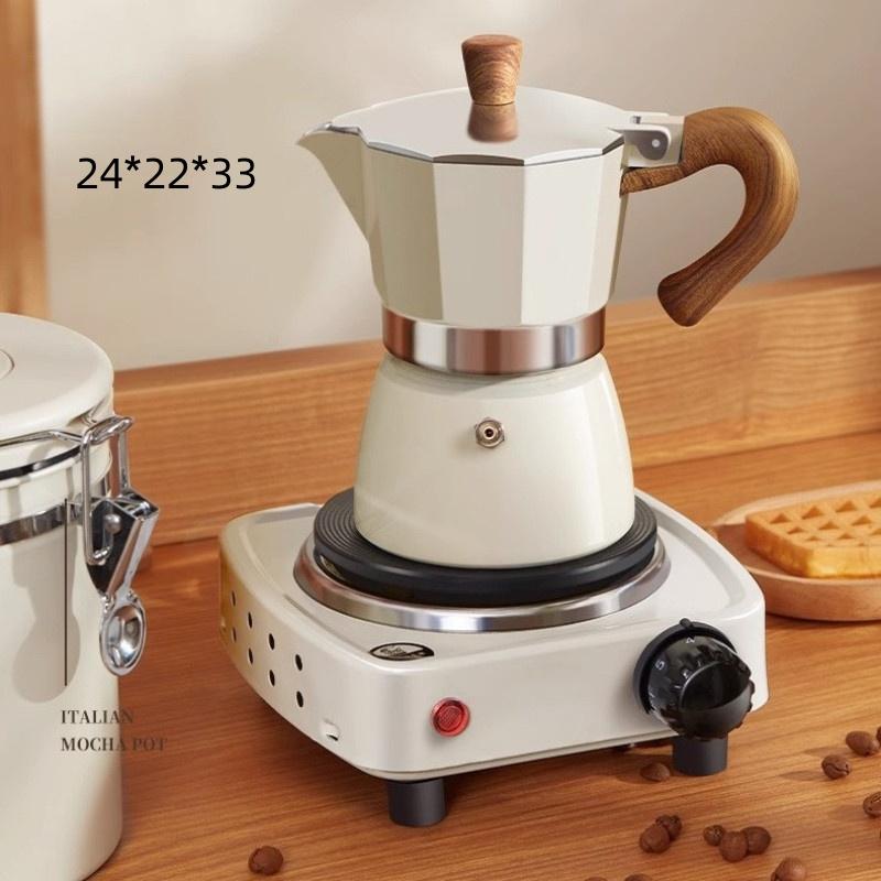 150 мл/300 мл Итальянские приспособления для экстракции эспрессо Бытовое устройство для заваривания кофе Портативная алюминиевая мока-кофеварка