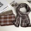 Women's Silk Scarf, Long Strip, High-end Spring and Summer Plaid Neck Protector, Scarf, Shawl, Decorative Waist Belt.