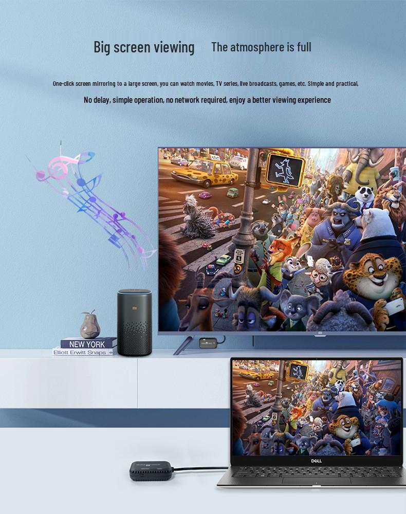 Беспроводной HDMI видеопередатчик 30 м Удлинитель высокой четкости для демонстрации экрана на конференции