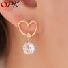 Женские украшения для ушей Серьги-капли в форме сердца Пусеты Подарки