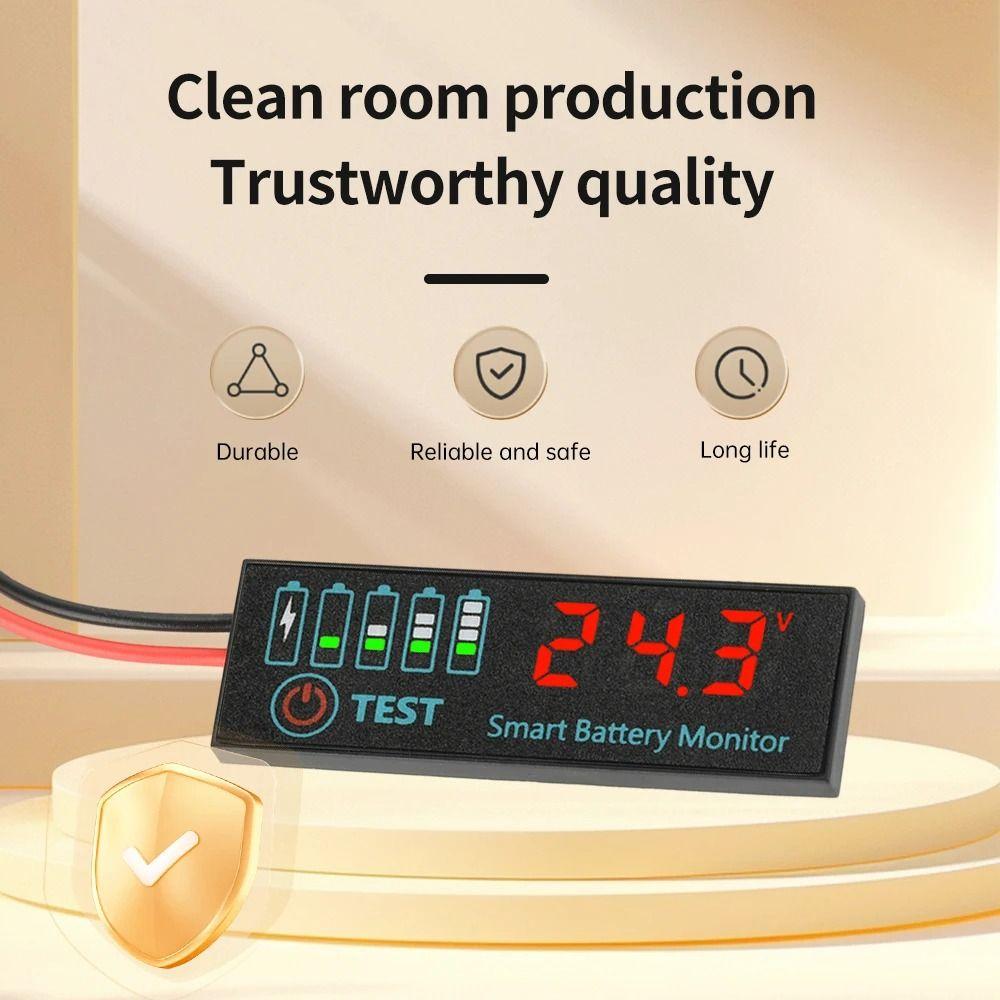1Pcs Meter Module Lead Acid Battery Tester LED Display Battery Charging Tester  Electronic