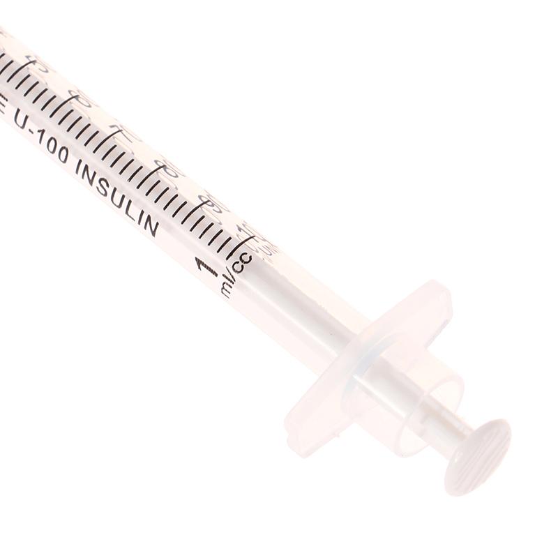 10 шт. 1 мл Одноразовый пластиковый стерильный инсулиновый шприц Оранжевый колпачок Пластиковый дозатор жидкости