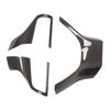 3pcs Dry Carbon Fiber Steering Wheel Panel Frame Trim Car Accessories Replacement for ES LX RX 2012‑2018