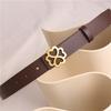 Women S Black Genuine Leather Belt Simple Versatile All Season