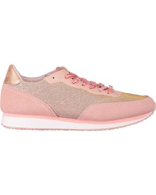 Кроссовки - Guess - Sunny Rose - Блестящий хлопок - Бархатные шнурки - Резиновая подошва