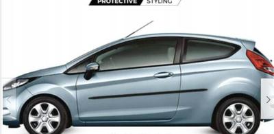 Ford Fiesta 3 dr 09-17 ЧЕРНЫЕ Накладки на боковые двери