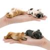 Bulldog Sleeping Dog Model Figurine Simulated Sleeping Posture Bulldog Children