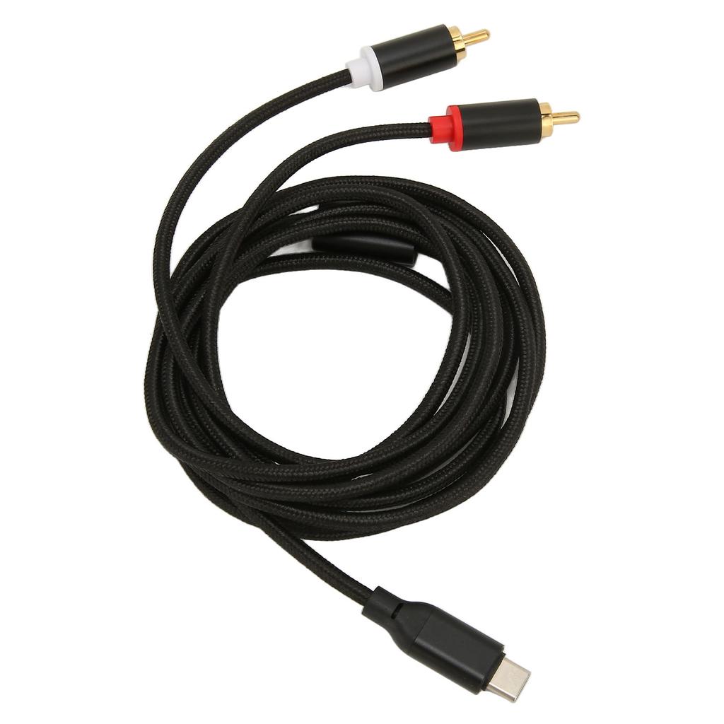 Тип C к 2RCA Мужской кабель HiFi стерео позолоченный звуковой адаптер шнур для телефона планшета автомобильного радио