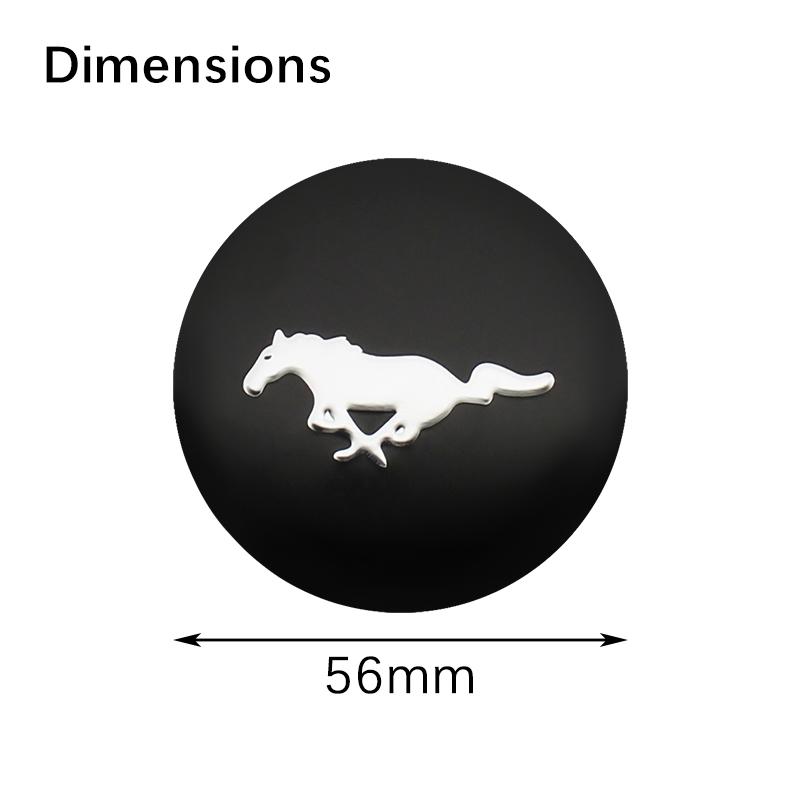 xubal5 For Ford Mustang Shelby GT Fender Zapatillas Miniatura Gt 2015 2012 4Pcs 56mm Car Wheel Center Cover Stickers Hub Cap Auto Badge