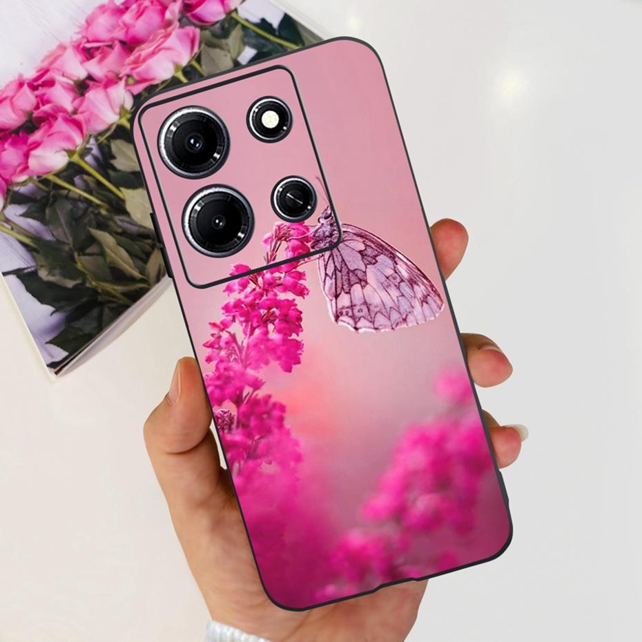 Модный Чехол-бабочка для телефона Infinix Note 30i Note30 Pro 2023 Мягкий Силиконовый ТПУ Задняя Крышка Для Infinix Note 30 Pro Note30i