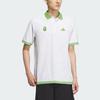 Белая мужская рубашка-поло свободного покроя BAPE x adidas Golf IQ3680