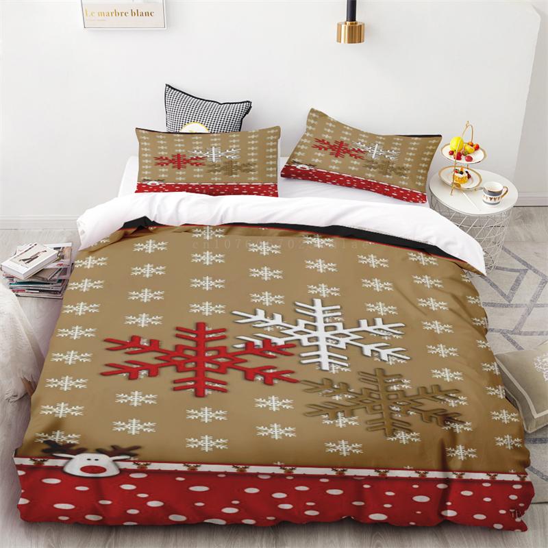 Premium Duvet Cover Christmas Fireworks Candy Bedroom Living Room Room Decoration Single Double Bed Queen King Size