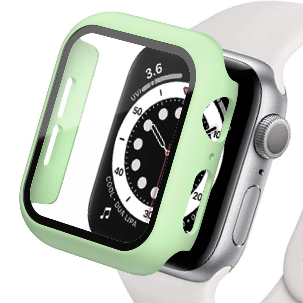 Стекло+Чехол Для Apple Watch корпус 45мм 41мм 44мм 40мм 42мм 38мм ремешок Аксессуар Защитное стекло iwatch серия 5 4 6 SE 3 7 8 9