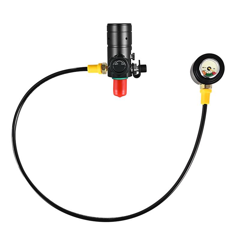 DIDEEP X5000Pro 2L Комплект для дайвинга и снорклинга с аквалангом и манометром