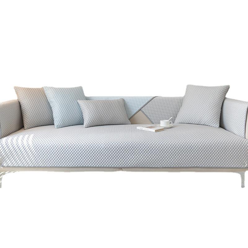 Sofa Cushion Summer Washed Non-Slip Mat Cushion Four Seasons Universal Affordable Luxury Style Leather Sofa Cover