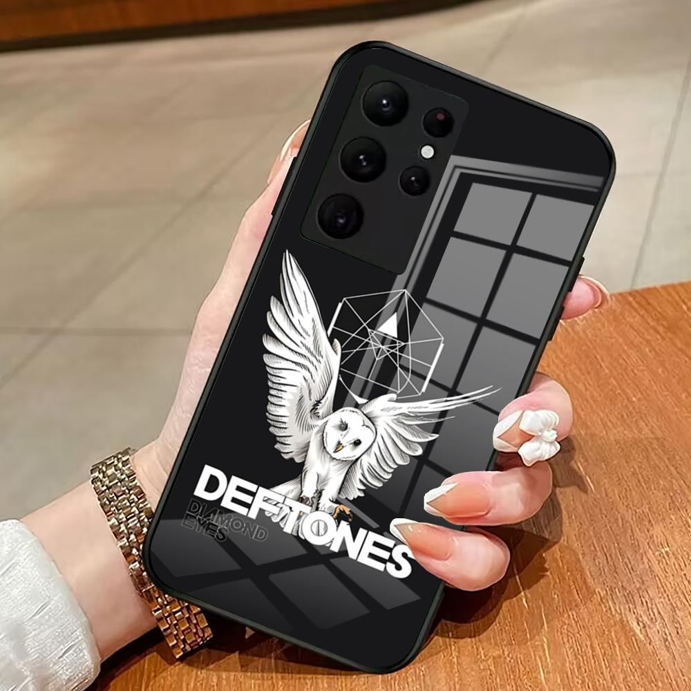 Deftones Band Phone Case For Samsung S26 S25 Edge Ultra 23 22 21 20 Ultra Plus S24 Fe Glass Cover