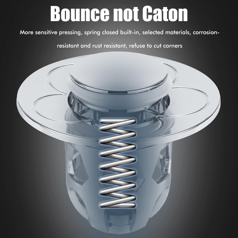 Sink Plug Stainless Steel Pop Up Sink Plug Universal Drain Plug for Countertop Washbasin Bath Plug