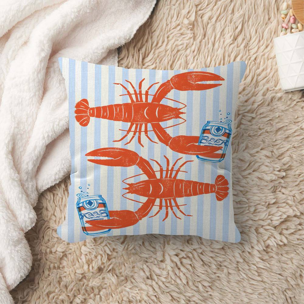 Colorful Sardine Lobster Fish Ocean Animal Pillow Anime Pillow Sofa Bed Head Pillow Cover Cushion Cover x cm Fashion