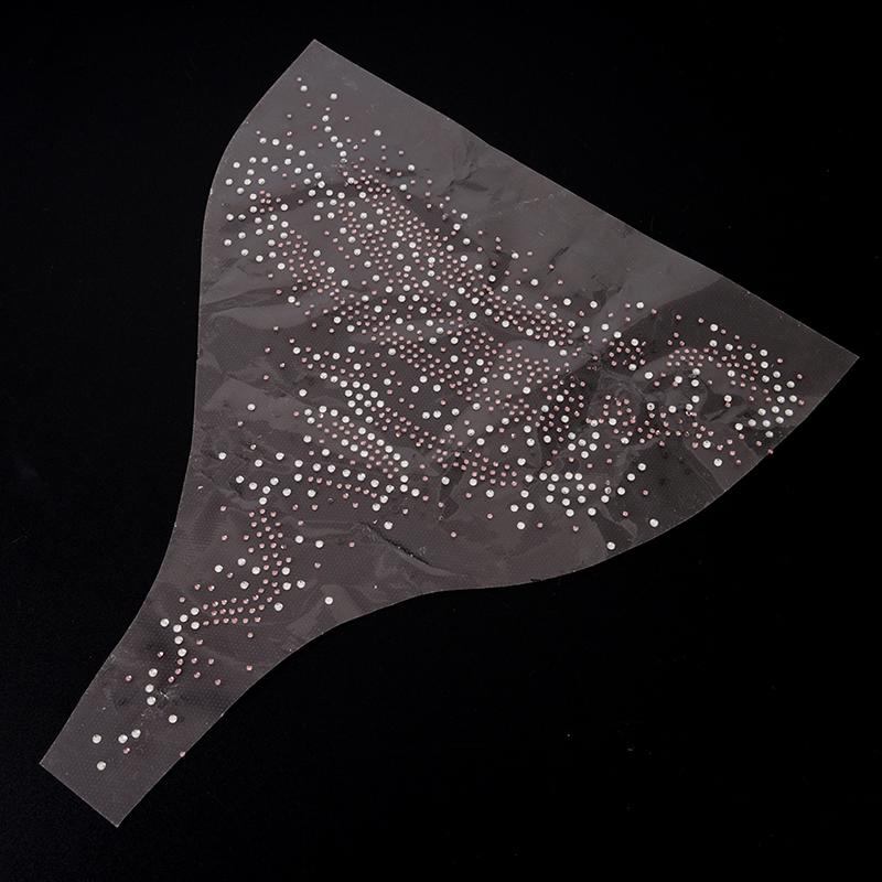 1PC Portable  Fix Rhinestone Crystal Transfer  Versatile Bling Stone Neckline Iron On Transfer Patch