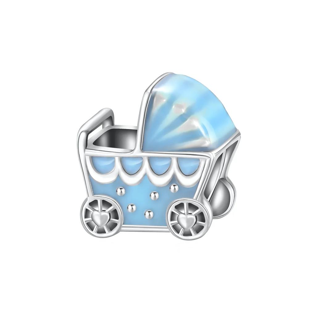 Оригинальные медные синие шармы Бабочка Цветок Сердце Рыба Серьги Бусины Для Ожерелья DIY Браслет Подарок Ювелирные Изделия