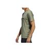 Adidas Solid Color Breathable Round Neck Sports Short Sleeve T-Shirt Men Tops Green FK8990
