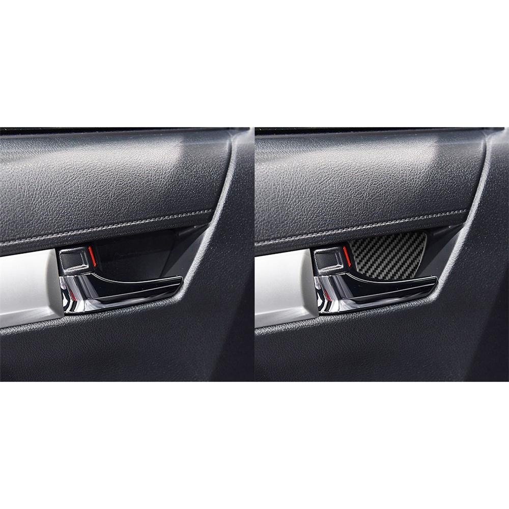 Inner Door Bowl Decorative Sticker Carbon Fiber for Toyota Hilux 2015-2021