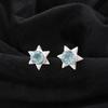 Sky Blue Topaz Gemstone 925 Sterling Silver Jewelry Handmade Stud Earrings 0.44" EE-175-7