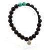 Stones and Minerals. Congo Malachite Beads Bracelet + Lava 8 Mm. Made In France.