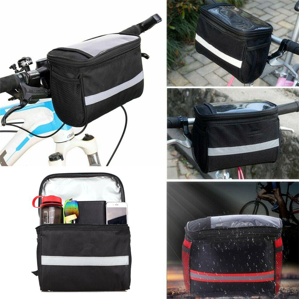Reflective Pouch Rack Front Tube Pannier Cycling Bags Bike Bicycle Handlebar Bag