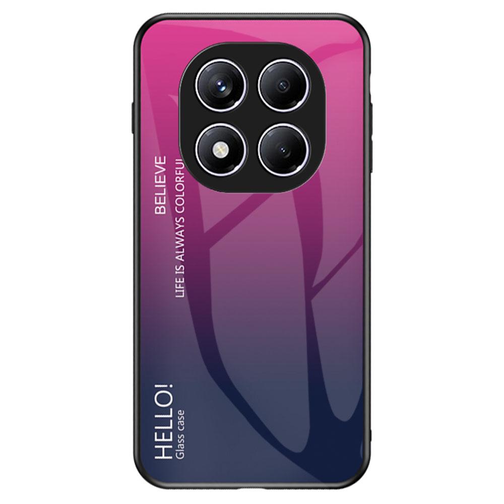 For Xiaomi Redmi Note 14 Pro 4G Case Anti-Scratch Tempered Glass+PC+TPU Phone Cover