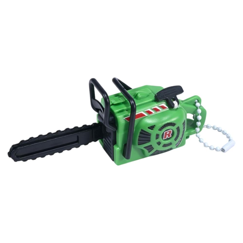 Pull Rope Electric Saw Keychain Toy Plastic Logging Saw Toy Gift Toy Key Decor