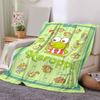 1pc Keroppi's Sweet Adventure Blanket, Soft and Warm Home Decorative Throw Blanket for All Seasons, Living Room, Travel, Camping, Car Blankets, Beach,