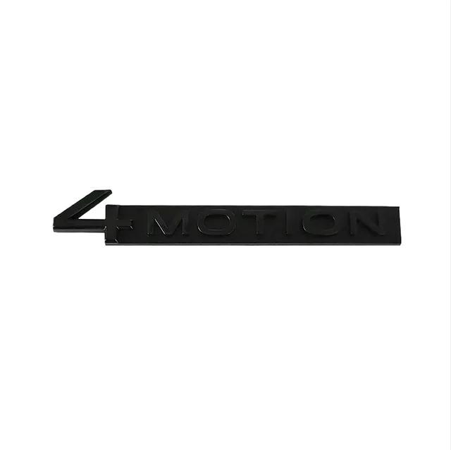 3D Metal Black 4 Motion Letters Car Rear Trunk Emblem Badge Decal For VW Tayron Golf MK4 5 Tiguan 4motion Sticker Accessories zd0