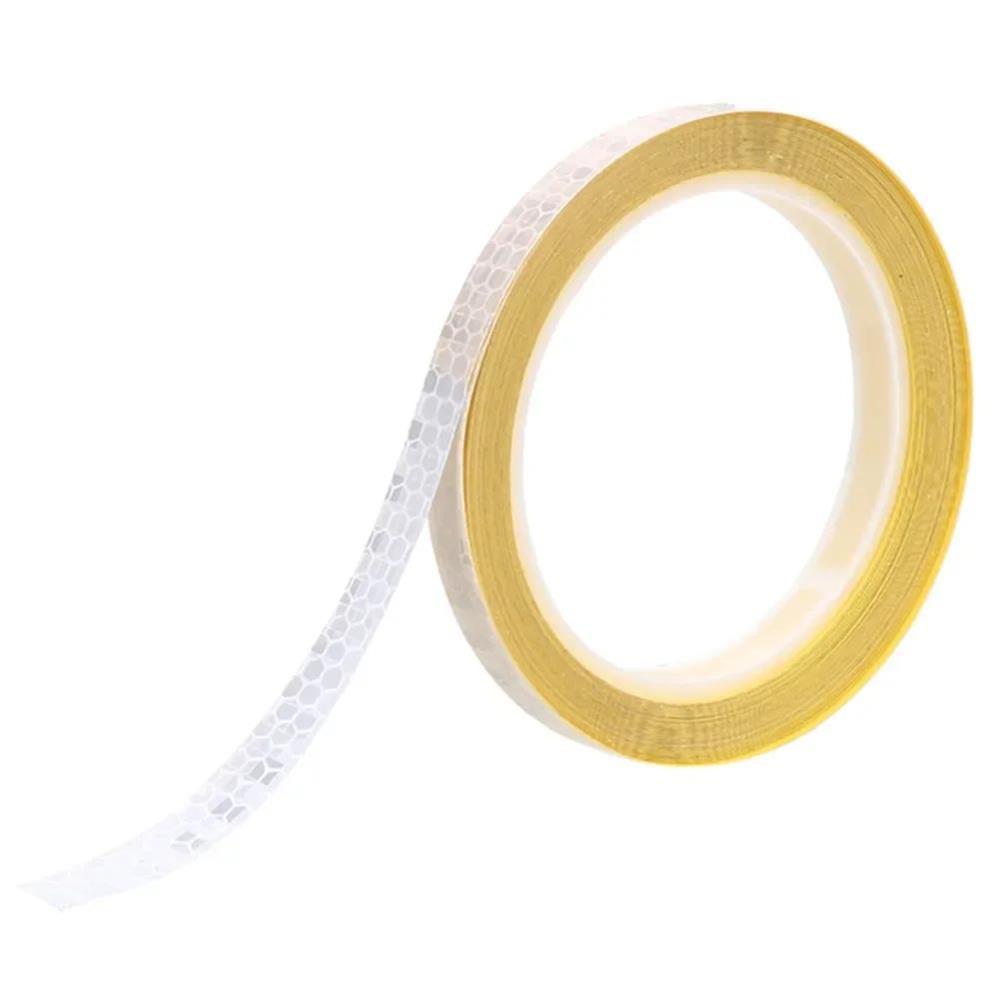 Odblaskowa Taśma Samoprzylepna 8M X 1 Cm Srebrna, Na Obręcz, Ramę, Kask