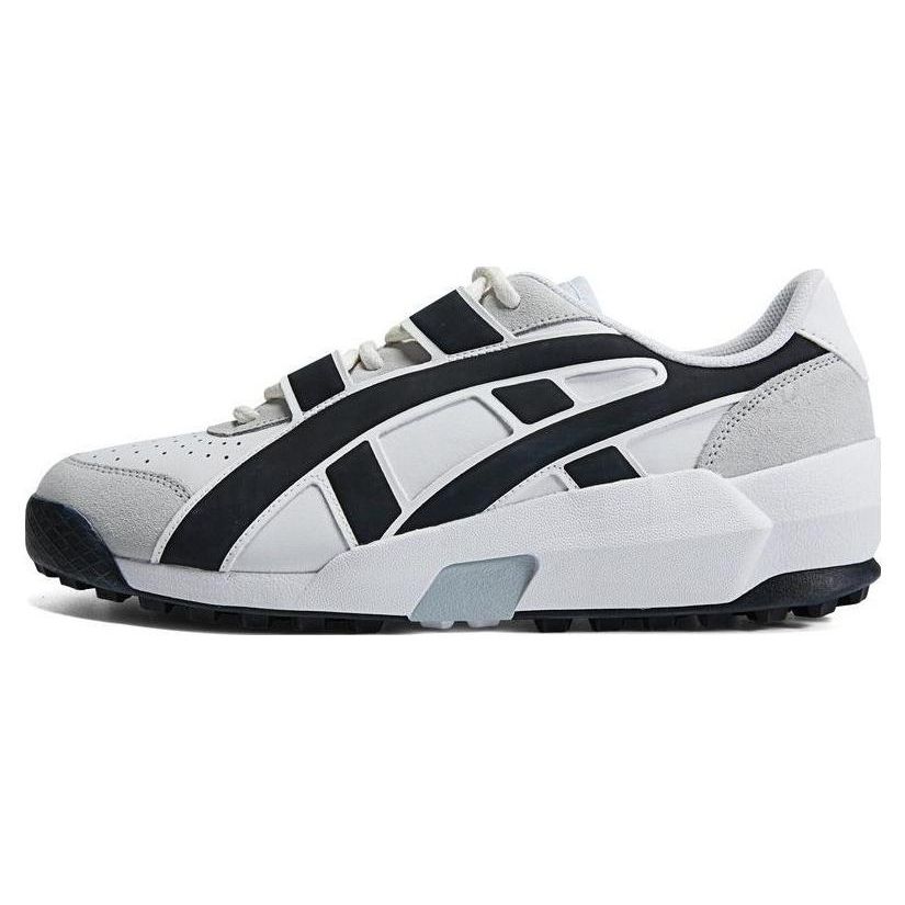 ONITSUKA TIGER Big Logo Trainer Leather Casual Sports Shoes Unisex Sneaker Gray Black 1183B774-100